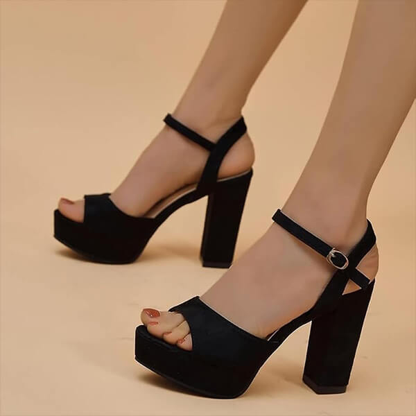 Block Heel Strappy Sandals