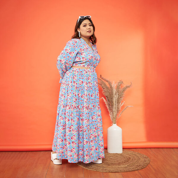 Floral Print Maxi Dress