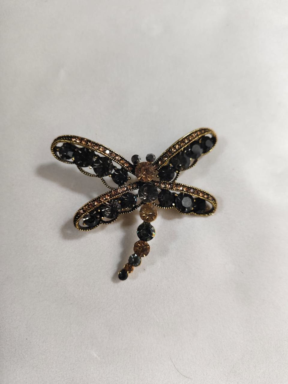 Imported premium Dragonfly brooch stone work